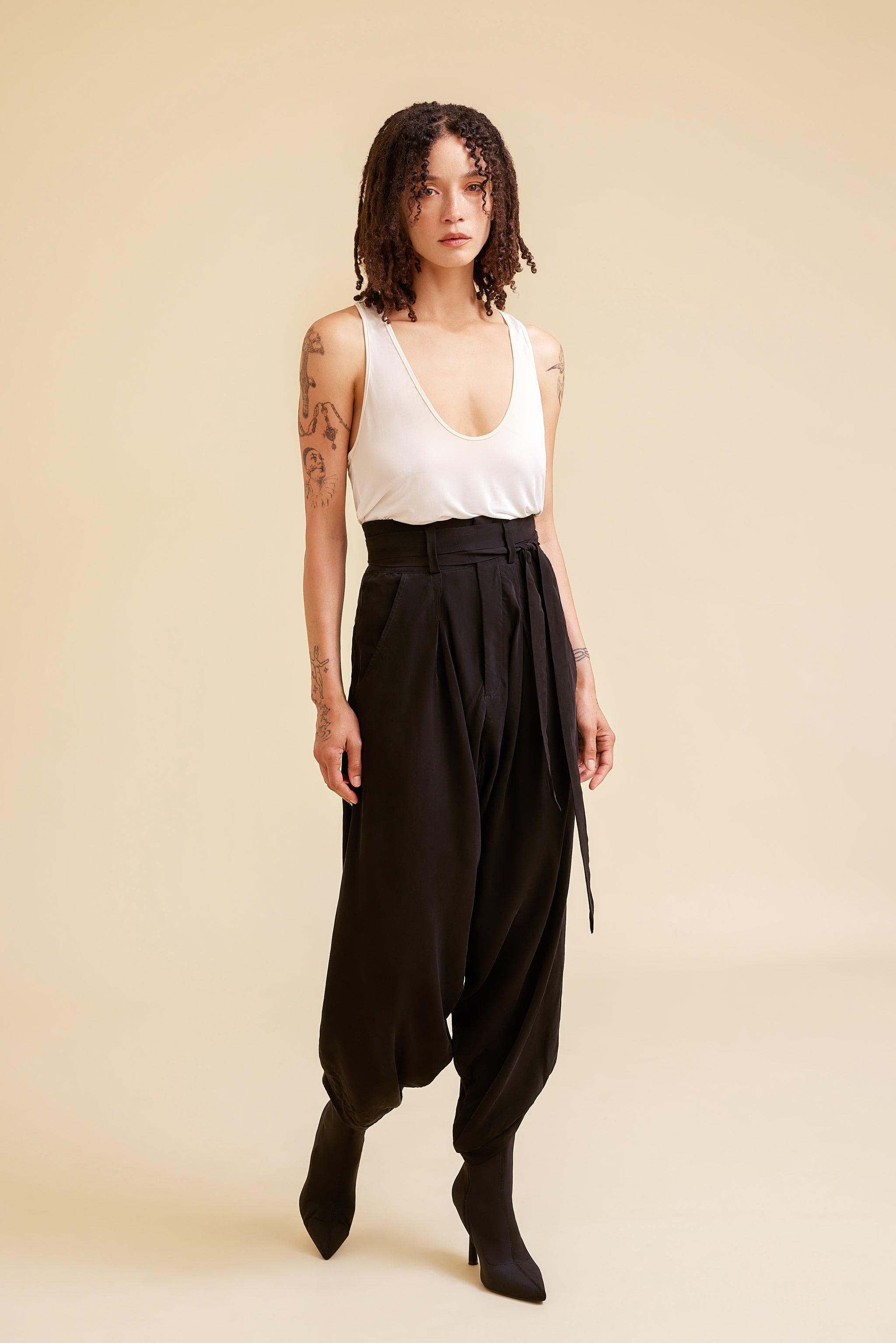 Women's Luca Pant - Cupro Black – Future Ancient